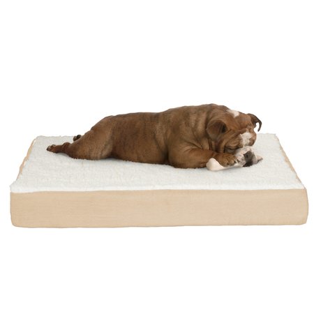 PET ADOBE Pet Adobe Memory Foam Orthopedic Pet Bed – Tan 999302TLI